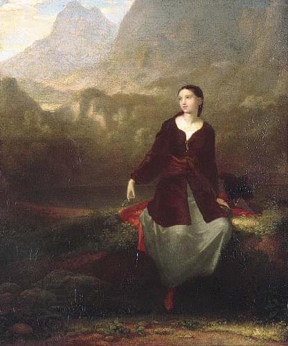 Washington Allston The Spanish Girl in Reverie oil painting picture